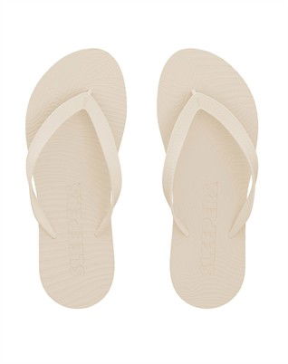 Slim Wide Strap Flip Flops